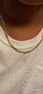 img 1 attached to Miabella Italian 5Mm Diamond-Cut Cuban Link Curb Chain Necklace In Solid 18K Gold Over Sterling Silver For Women And Men - Made In Italy From 925 Sterling Silver review by John Stefko