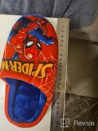 img 1 attached to 🕷️ Marvel Spider-Man Plush Slippers – Blue: Perfect Comfort for Boys, Toddlers, and Kids review by Gary Knop