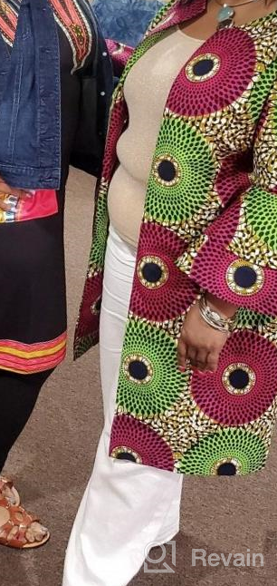 img 1 attached to Women's African Print Dashiki Traditional Top Dress Jacket by SHENBOLEN review by Daniel Taylor