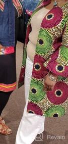 img 8 attached to Women's African Print Dashiki Traditional Top Dress Jacket by SHENBOLEN