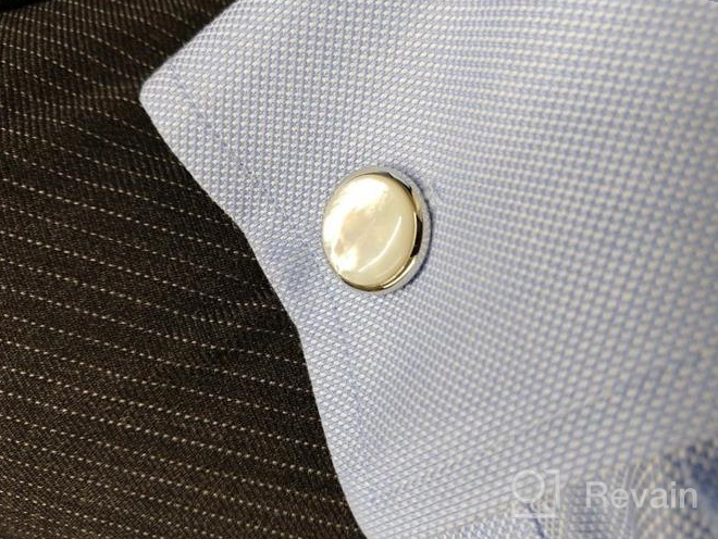 img 1 attached to 🔵 Stainless Steel Half Sphere Cufflinks by Urban Jewelry review by Curtis Richardson