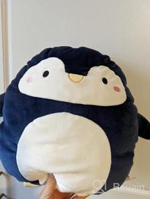 img 6 attached to Мягкая плюшевая подушка Husky Anime - 17,7-дюймовая милая мягкая игрушка, кавайная плюшевая игрушка для декора комнаты, рождественские подарки для женщин и детей на день рождения - от ARELUX