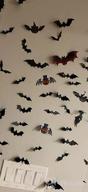 img 1 attached to Halloween Bat Decorations Party Supplies - 144 PCS 3D Bats Wall Stickers, Waterproof Spooky Craft Window Decals For Indoor Outdoor Scary Halloween Wall Decorations review by Chris Hanson
