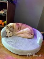 img 1 attached to KOPEKS Deluxe Orthopedic Memory Foam Round Sofa Lounge Dog Bed - Jumbo XL - Brown, Model:Round review by Greg Quinit