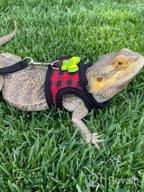 img 1 attached to Soft And Adjustable Handmade Harness For Hamsters, Rats, Iguanas, Bearded Dragons, And Baby Ferrets - Brown (Size S) review by Zachary Pete