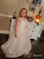 img 1 attached to 💃 Elegant Sleeveless Wedding and Pageant Girls Clothing by AbaoSisters review by Nancy Levisay