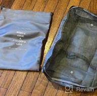 img 1 attached to Packing Cubes 7 Pcs Travel Luggage Packing Organizers Set With Toiletry Bag (Black) review by Jeff Gopala