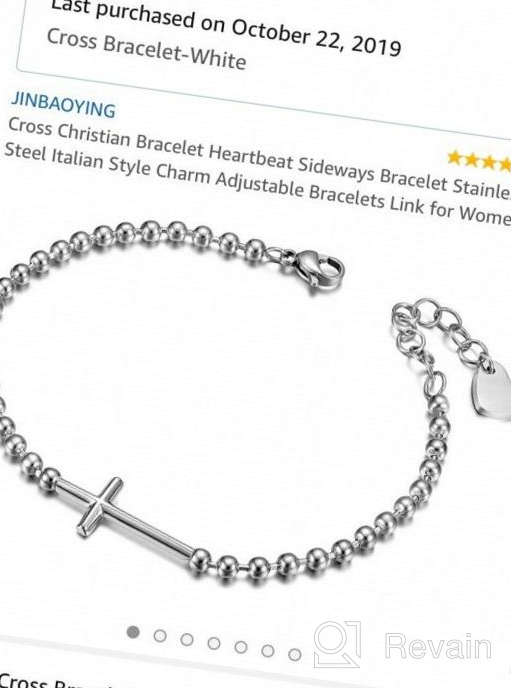 img 1 attached to Chunky CZ Cuban Curb Link Bracelets For Women In Gold, Silver And Rose Gold Plated Stainless Steel With Adjustable Extenders And Round Disc Charm review by Dave Tapia