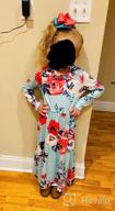 img 1 attached to Girls Floral Maxi Dress With Holiday Pockets For 5-13 Years - Storeofbaby review by Delos Rodeo