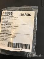 img 1 attached to Secure Your Heavy Load With HIGOOD 5/16" Anchor Shackles: 316 Stainless Steel Body & Pin Material. Pack Of 4 Pieces! review by Tom Ball