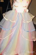 img 1 attached to TTYAOVO Princess Girl Dress: Long Tulle Gown for Flower Girls in Unicorn Costume review by Christine Moore