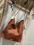 картинка 1 прикреплена к отзыву Стильные и вместительные сумки-хобо для женщин - дизайнерские сумки, сумки и модные сумки через плечо из веганской кожи от CLUCI от James Vachon