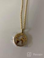 img 1 attached to 🌍 Earth Map Pendant Necklace - Ideal Long Distance Travel Gift review by Richard Carroll