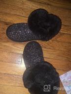 img 1 attached to Odema Glitter Sequin Snow Boots for Toddler Girls with Fur Ankle Booties - Lightweight Winter Snow Boots review by Percy Haulin