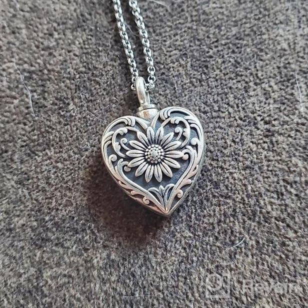 img 1 attached to Sterling Silver Cremation Jewelry - SOULMEET Urn Necklace To Cherish Memories & Keep Loved Ones Near You review by Nick Shirodkar