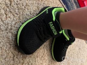 img 6 attached to 👟 Lightweight Kids Running Shoes - Breathable Boys and Girls Sneakers, Athletic Sport Shoes for Little Kid and Big Kid