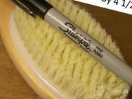 img 1 attached to Dual-Sided Long Handle Body Brush For Wet Or Dry Exfoliating - Rosena Soft And Stiff Bristles Back Scrubber To Wash & Soften Skin review by George Marquez