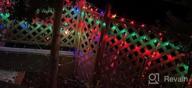 img 1 attached to Multicolor Christmas Net Lights 360 LEDs 13Ft X 6.6Ft Outdoor Mesh Waterproof 8 Modes & Timer Remote Plug-In Net Fairy Lights For Bushes Garden Party Wedding Holiday review by Kenny Beyer