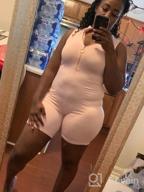 img 1 attached to ZileZile Women'S Sexy Bodycon One Piece Romper Sleeveless Tank Top Shorts Jumpsuit review by Regina Poe
