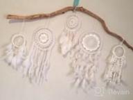 img 1 attached to Dream Catcher Wall Hanging With White Feathers - Chicieve Decoration For Wedding, Christmas, Or Crafts - Diameter 7.9 Inches review by Deborah Velarde