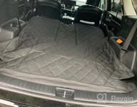 img 1 attached to Extra Large SUV Cargo Liner With 60/40 Split And Armrest Pass-Through Compatibility - Black, Made In USA By 4Knines review by Pao Novakovic