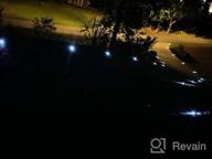 img 1 attached to 24-Pack Bright White Solar Driveway Lights With Screw - Waterproof Wireless Dock Lights For Path Warning, Garden, Walkway, Sidewalk, And Steps - 6 LED Solar Deck Lights By Happybuy review by Daniel Evans