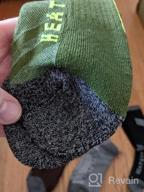 img 1 attached to Heatuff Men'S 6 Pack Hiking Crew Socks Athletic Cushion Outdoor Trekking Sock Reinforced Heel And Toe review by Nick Mahoney