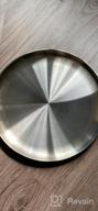 img 1 attached to 4 Pack 12 Inch Stainless Steel Round Pizza Baking Pan Tray Crisper Sheet Oven Cooking Healthy For Pizzas - Deedro review by Marco Carpenter