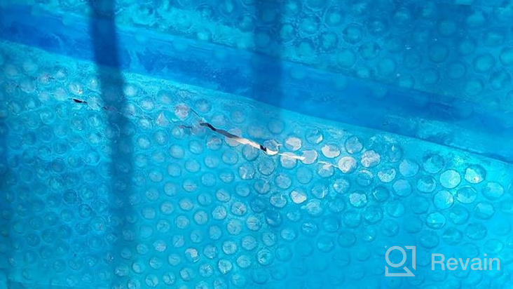 img 1 attached to Sun2Solar Clear 10-Foot-By-16-Foot Rectangle Solar Cover 1200 Series Heat Retaining Blanket For In-Ground And Above-Ground Rectangular Swimming Pools Use Sun To Heat Pool Bubble-Side Down review by Pushkraj Barton