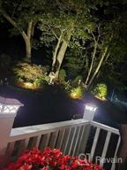 img 1 attached to 4 Pack SIEDiNLAR Solar Post Cap Lights Outdoor 8 LEDs For 4X4 5X5 6X6 Fence Deck Patio Decoration With 2 Color Modes - Warm White & Cool White Lighting review by Dennis Wood