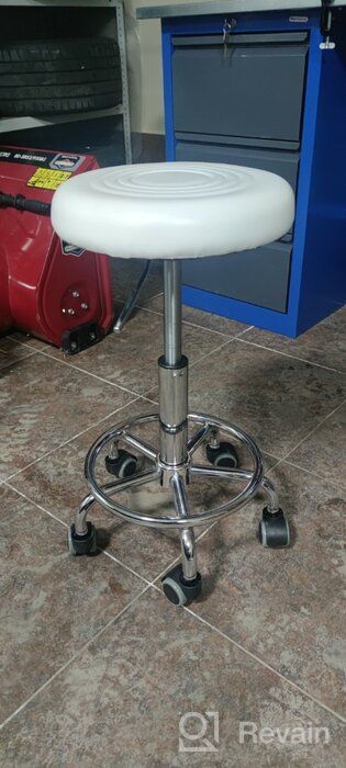 img 1 attached to 🪑 Modern Master's Stool BILLY LM-3051 - White Seat Color with Chrome Steel Base review by Agata Roguska ᠌