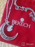 img 1 attached to 🎨 BEKECH Artist Gift for Her: Crescent Moon Charm Paint Palette Pendant Necklace - Ideal for Artist Women, Girls, Painters - Perfect Art Student Graduation Gift & Art Lovers Gift review by Denise Berry