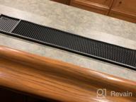 img 1 attached to 24X4 Rubber Bar Top Spill Mat: Professional Non-Slip Drink Mixing Service For Industrial & Home Kitchen Counters (Red, 3) review by Stan Myers