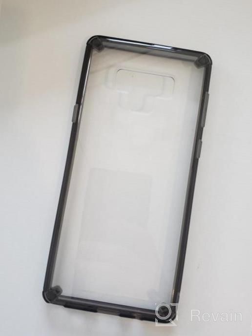 img 1 attached to Shockproof Galaxy Note 9 Case - Ringke Fusion Transparent Phone Cover For Maximum Protection (Smoke Black) review by Jon Louis