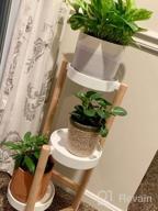 img 1 attached to 3 Tier Bamboo Plant Stand - Elegant Corner Display Holder For Indoor And Outdoor Garden, Home Decor And Plant Display Rack (3 Tier - 1) review by Travis Petty