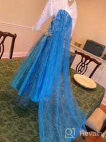 img 6 attached to Маленькие девочки Снежная принцесса Необычное платье Костюм королевы - ReliBeauty Blue