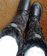 img 1 attached to Women'S Knee-High Water Resistant Fur-Lined Snow Boots - DailyShoes review by Robert Sorrells