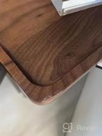 img 1 attached to Black Walnut Rectangular Serving Trays, Medium Size (13.4 X 9 Inches), Bamber Wood review by Jamie Smith