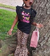 img 1 attached to 🐆 QLIyang Girls' Clothing: Leopard Ruffle Leggings Bottoms review by Tina Coleman