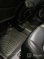 img 1 attached to OEDRO All-Weather Floor Liners Compatible With 2018-2023 Jeep Wrangler JL Unlimited 4-Door - Unique Black TPE Guard Mats review by Marcus Price