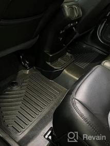 img 5 attached to OEDRO All-Weather Floor Liners Compatible With 2018-2023 Jeep Wrangler JL Unlimited 4-Door - Unique Black TPE Guard Mats