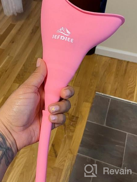 img 1 attached to JefDiee Female Urination Device: Silicone Pee Funnel for Women - Stand Up with Ease! Reusable Women's Urinal for Camping, Hiking, Outdoor Activities review by Chris Lacasse