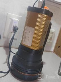 img 6 attached to 35В перезаряжаемый ручной фонарь - 9000 люмен прожектор, водонепроницаемость IPX45 и USB-выход 6600 мАч для использования дома или на открытом воздухе.