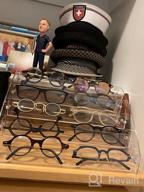 картинка 1 прикреплена к отзыву Clear Eyeglasses Display Case Sunglasses Organizer Tray Box Tabletop Holder Stand - 5 Layer MineSign Sticker Display от John Roby