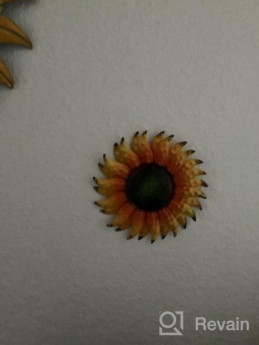 img 1 attached to Elevate Your Walls With EASICUTI'S Sunflower Metal Flowers: Stunning Decorations For Indoor And Outdoor Spaces! review by Michael Straughter