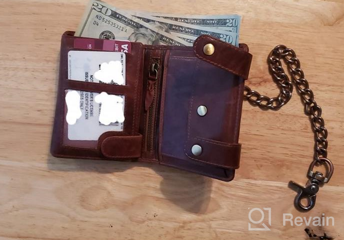 img 1 attached to 🦂 Top-Quality Scorpion Biker's Wallet in Genuine Leather review by Kenny Sanchez