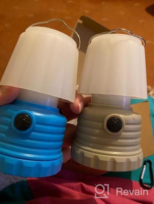 img 1 attached to 2 Pack Kids Camping Gear: Onite Battery Powered LED Lanterns With Flame Flicker Lighting Mode - 600Lm For Chair, Bedroom, Festival & Outdoor Decoration review by Carlos Block