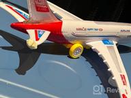 img 1 attached to Exciting Bump And Go Toy Airplane With LED Lights And Sounds For Kids 3+ Years! review by Shane Bullion