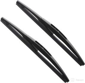 img 4 attached to OEM Quality JustCar All Season Rear Windscreen Wiper for Honda HRV 2016-2020 Infiniti QX80 2014-2019 Nissan Leaf 2011-2019 Original Equipment Replacement - 10B (Twin Pack): Premium Rear Wiper Blades for Honda HRV, Infiniti QX80, and Nissan Leaf