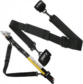 img 4 attached to Mouhike Adjustable Fishing Rod Shoulder Strap - Convenient Tackle Belt For Travel And Carrying System